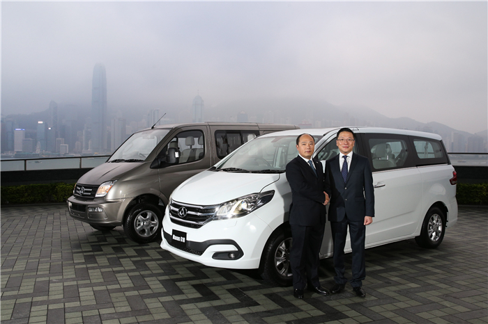 上汽大通在香港正式上市 帶來寬體輕客V80和MPV G10多款産品